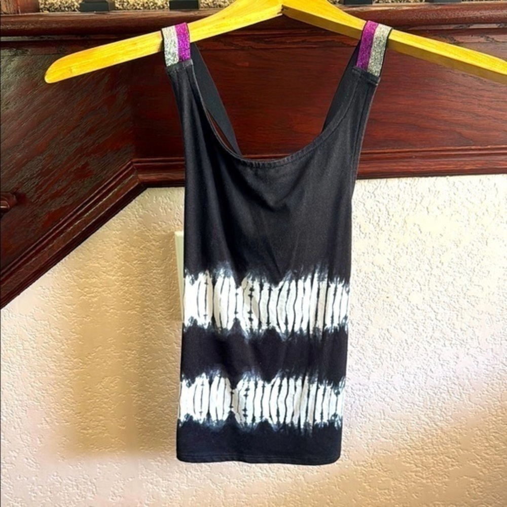 More than Magic Girls Size 7/8 Tie De Sparkly Shimmer Strap Athletic Beachy Top